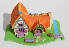 VTG 1995 POLLY POCKET Snow White the Seven Dwarfs Cottage Lights