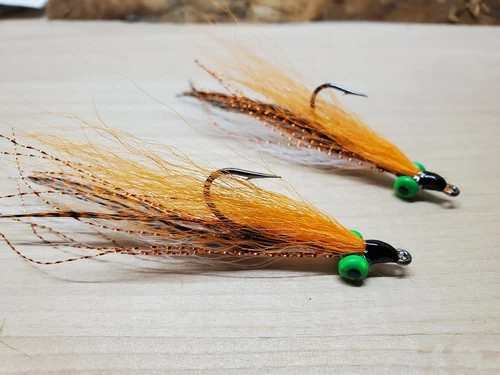 Clouser minnow flies (orange)