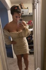 Pretty Little Things White Ruched Bodycon Dress, Size 10 New with tags