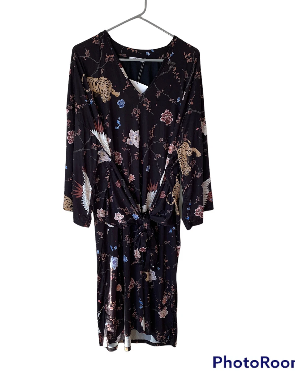 Oriental kimono wrap dress cheap