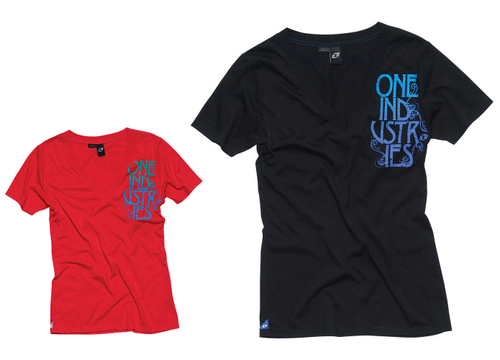 CAMISETA MUJER ONE INDUSTRIES Top CAMISETA PEDRO NEGRA O ROJA MOTOCROSS MX CUELLO EN V - Imagen 1 de 5