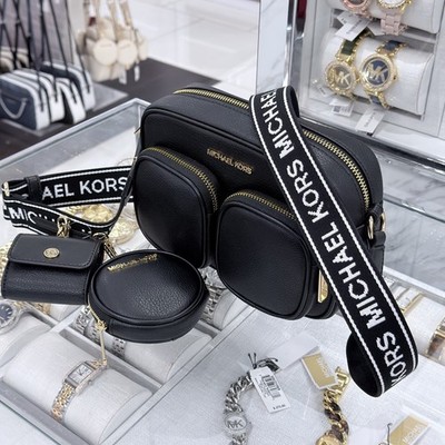 【MICHAEL KORS】新品未使用 PACKING CUBE SET Michael Kors Jet Set Item MD Pocket Crossbody Tech Attached
