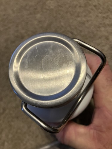 24 Unzen Einfache Matt Weiß H2G Isolierte Stahl Wasserflasche für Heiße Kalte Getränke - Bild 8 von 12