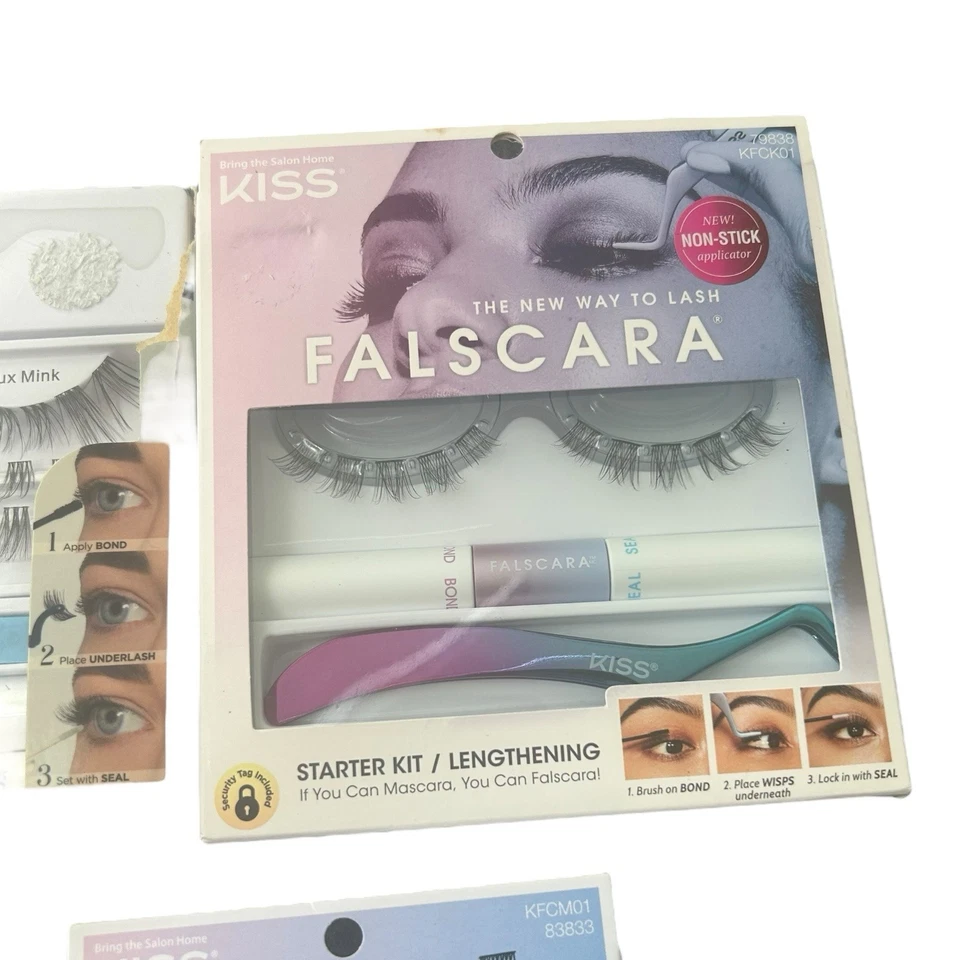 KISS Falscara Lash Wisps Extension Starter Kit Reusable Clusters Mixed Set - Image 3 of 4