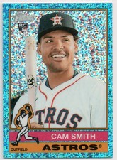 2025 Topps Heritage Chrome Base, Refractor/Blue/Pink Sparkle, White Parallels