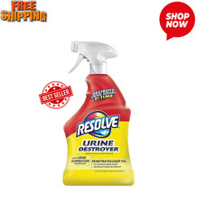 Resolve Urine Destroyer 32oz Pet Stain  Odor Remover Carpet Cleaning Spray