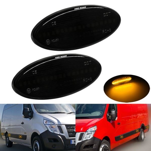 2X LED Seitenblinker Wiederholer Licht Amber FüR Renault Master MK3 2010--image