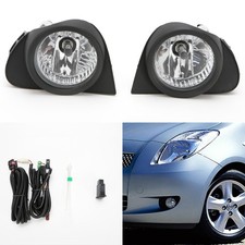 Clear Fog Lights For 2003 2004 2005 Toyota Echo Wbezel Switch Wiring Bulbs Pair