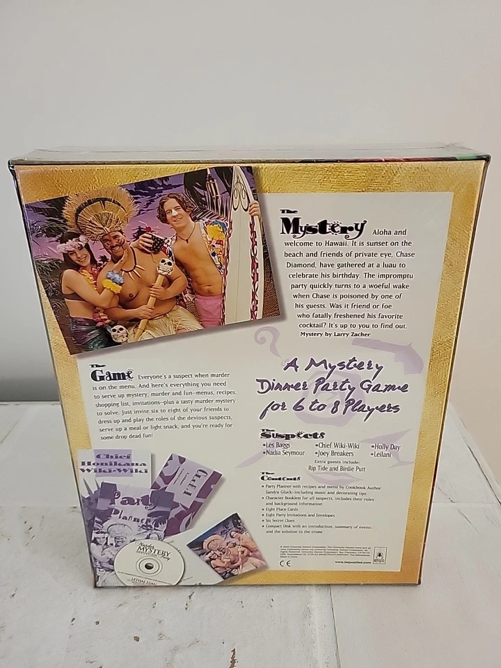 Murder Mystery Party Lethal Luau Dinner Game Bepuzzled 2003 New Sealed In Box - Image 2 of 4
