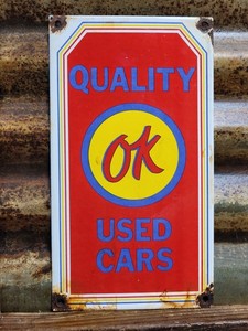 Ok Used Cars Sign | eBay