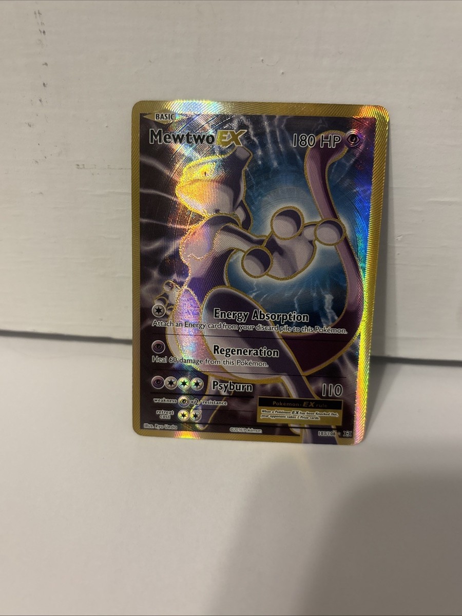 Pokémon TCG 2016 Mewtwo EX Evolutions 103/108 Full Art Holo Near