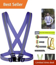 Lightweight Hi-Vis Reflective Safety Vest with Buckle - Ideal for Cycling More