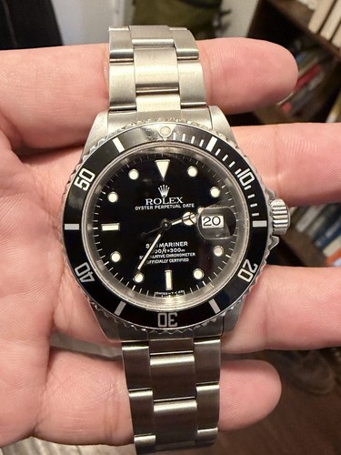 Rolex Submariner Automatic Date Black Dial Stainless Steel Div...
