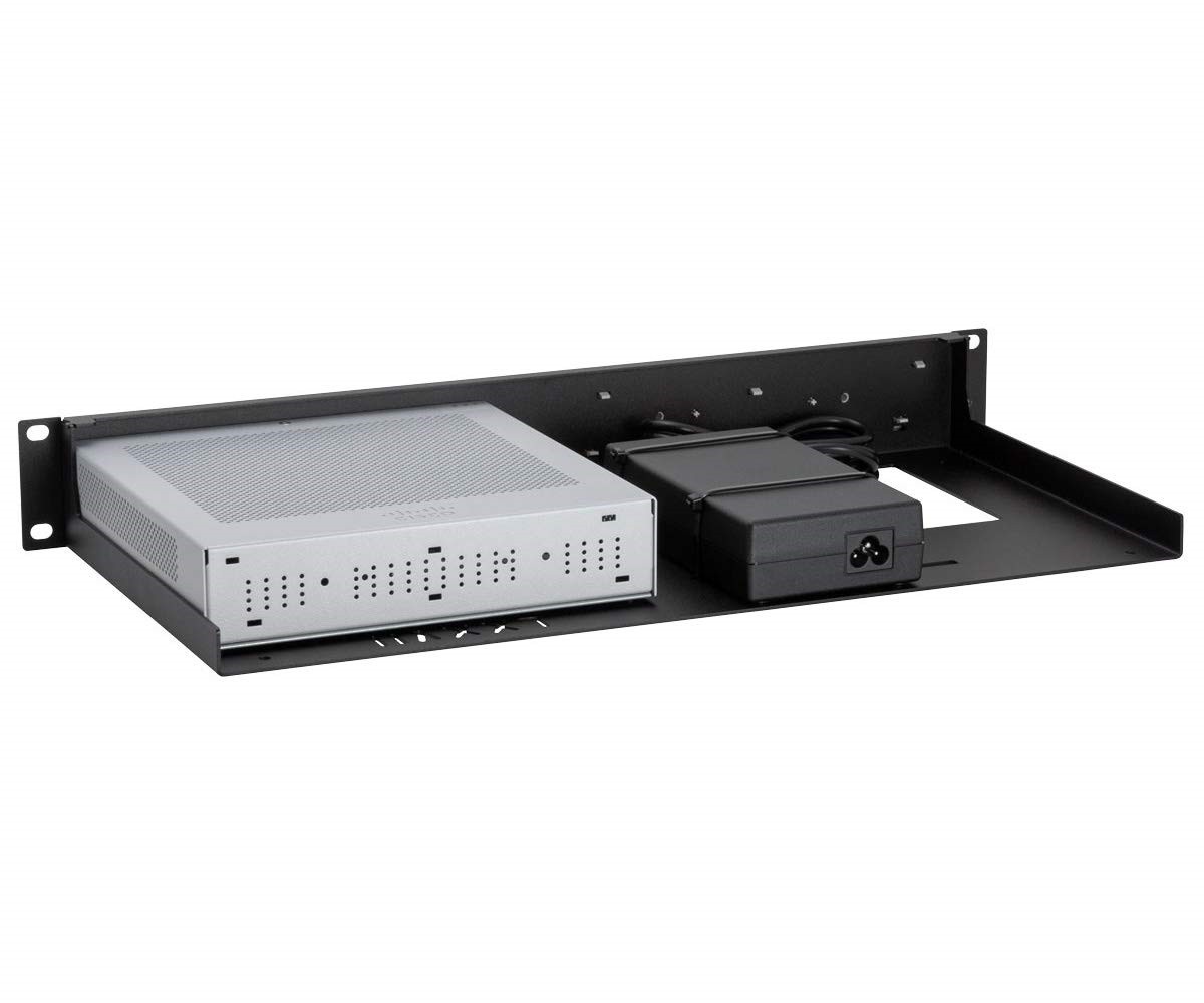 RACKMOUNT.IT Cisrack Rack Mount for Network Security & Firewall Device Jet Black