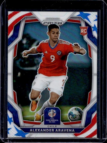 2024 Prizm Copa America Alexander Aravena RC Stars and Stripes #9/24 Chile