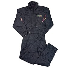Tuta da sci vintage Colmar pezzo unico anni 90 snowboard pazzo nero donna media