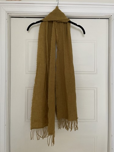 Universal Works Wool Mustard Yellow Scarf