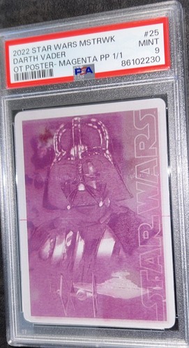 Topps Star Wars Masterwork 1/1 Darth Vader Printing Plate Card Collectible Rare - Picture 11 of 22