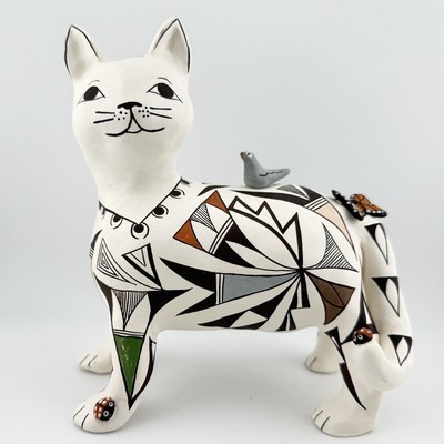 Acoma Pueblo Pottery Cat Storyteller Native American Art By Judy