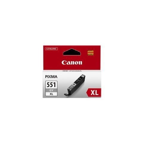 Cartouche Gris Canon CLI-551GYXL Haute Capacité Encre pour Imprimante PiXMA