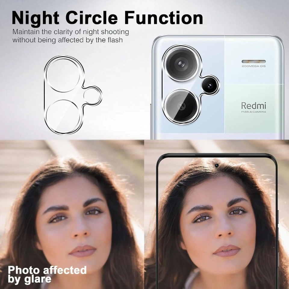 Protector Pantalla Cristal Templado Para Xiaomi Redmi Note 14 Pro Plus 13C 14C A3 13 Foto 3 de 4