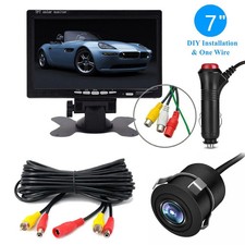 7" Monitor Rear View Backup Camera Reverse HD Night Vision For Car Truck RV