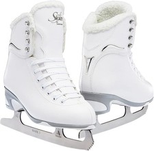 Jackson Ultima SoftSkate Figure Ice Skates for Womens/Girls, 8 Women's - White