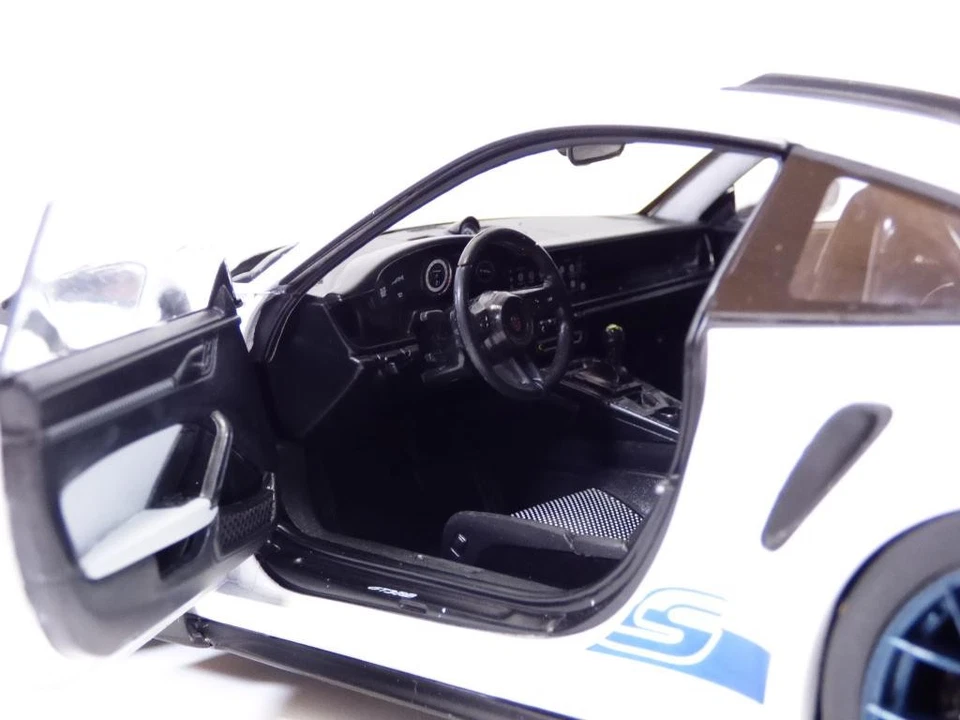PORSCHE 911 - 992 GT3RS blanc & bleu 1/18 2024 - Photo 3/4