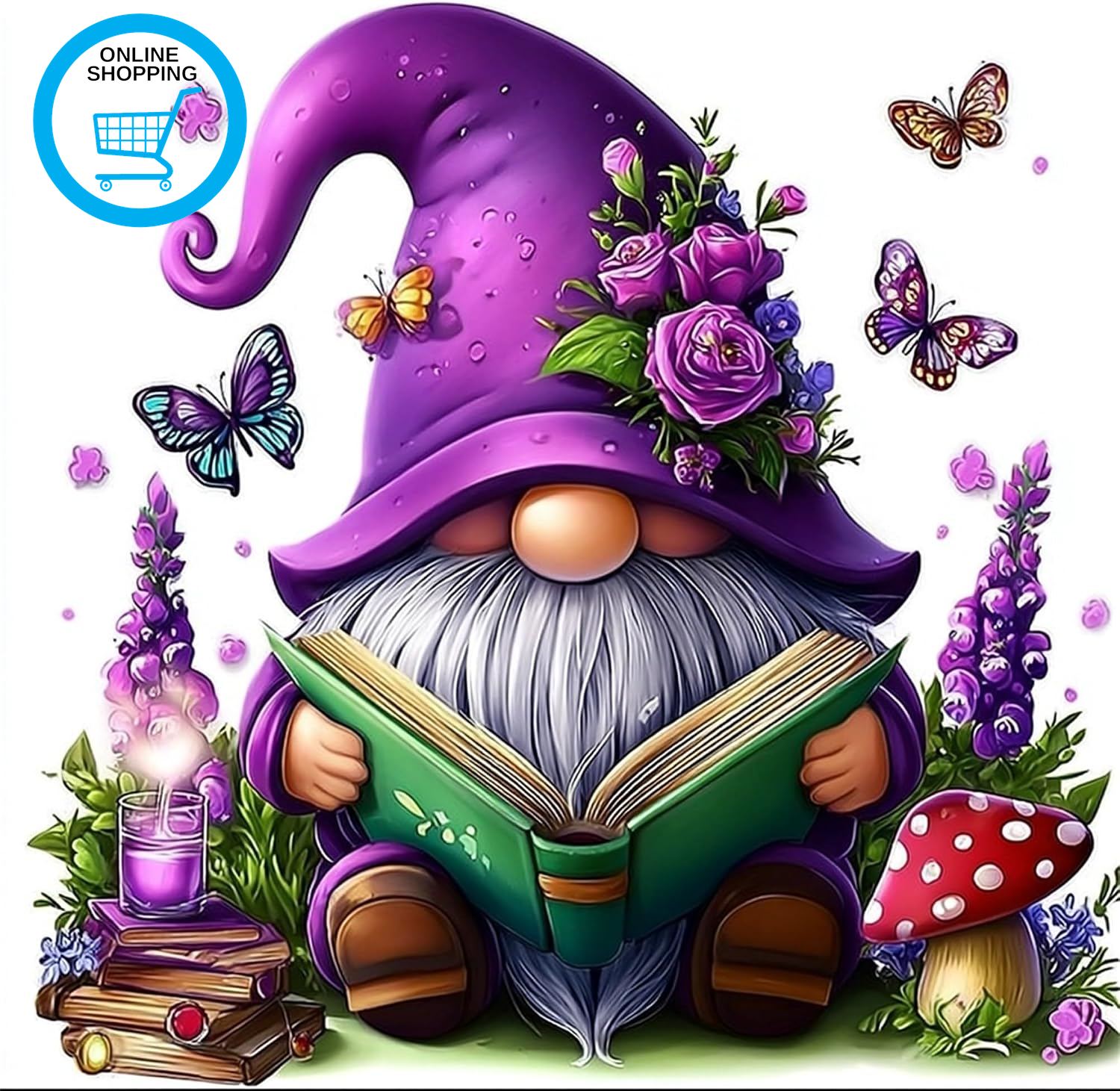 Dwarf Paint by Numbers for Adults,Diy Painting Kits for Adult,Color by Numbers,P