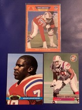 1991 &amp; 1995 Topps Stadium Club #86 #33 Bruce Armstrong Lot 3 w 1989 Rookie #244