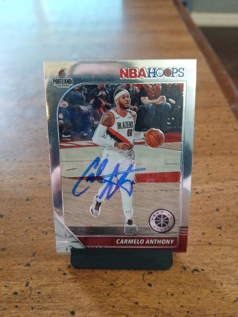 Panini Carmelo Anthony Basketball Autographed Sports Trading Cards