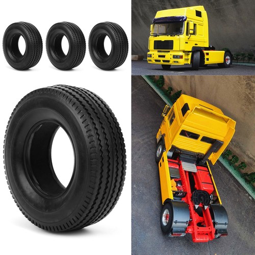 4Pcs RC Kleine Gummireifen Radreifen Für Tractor Trucks 1/14 CH - Bild 11 von 17