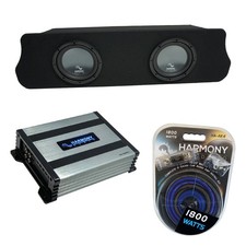 94-04 Ford Mustang Coupe Harmony R104 Dual 10" Custom Sub Box  HA-A400.1 Amp