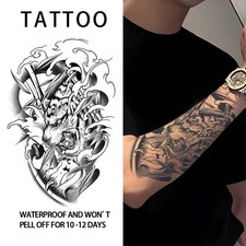 Descending Tiger Semi Permanent Fake Press-on Tattoos Waterproof Last Realistic