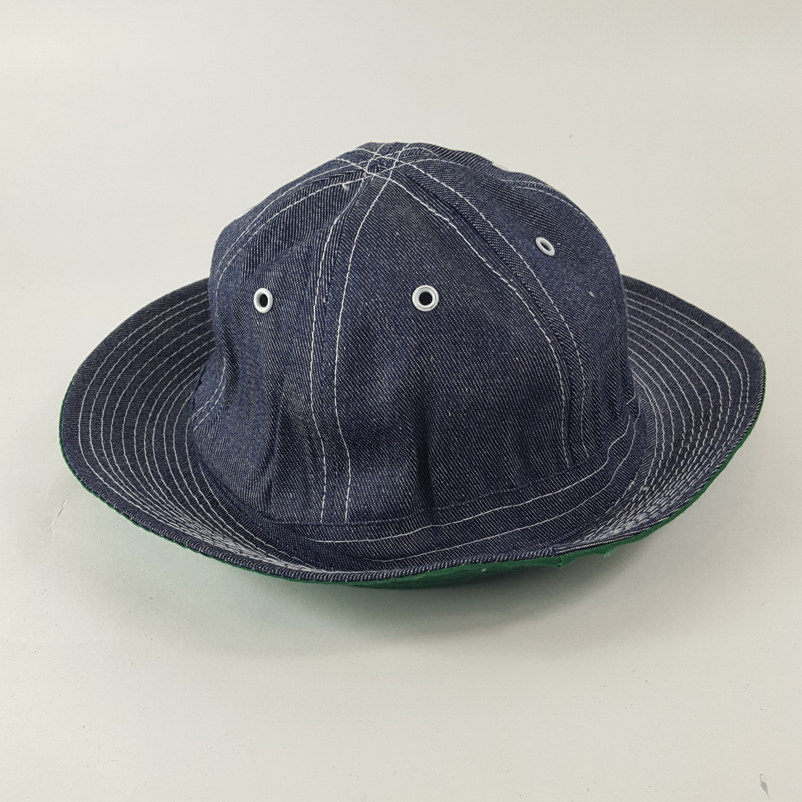 Vintage Daisy Mae Military Boonie Hat Size XL Bucket Crusher Army Denim Cap