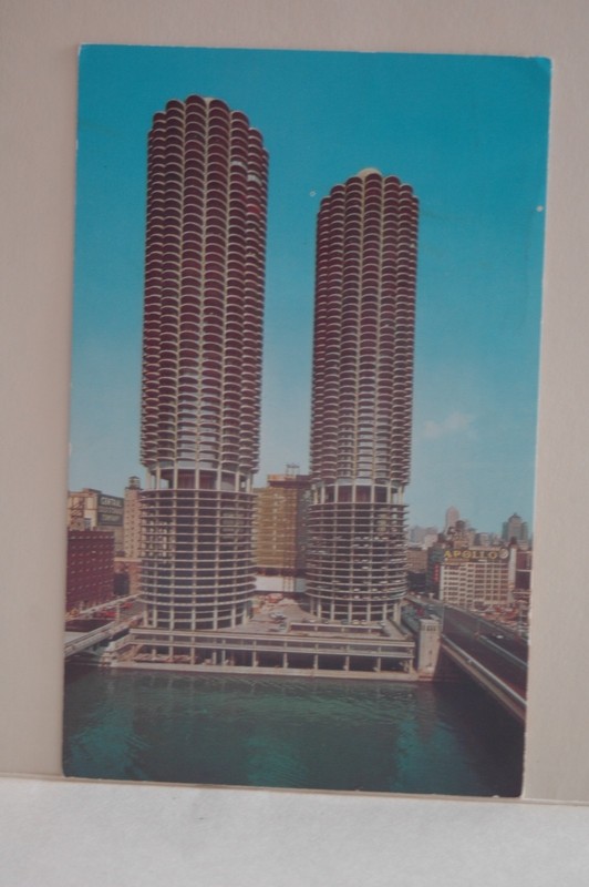 Marina City, Chicago, Illinois  1966 Postcard