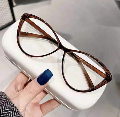Modische Katzenbrille mit Schutzgläsern für Freizeit und formelle Kleidung