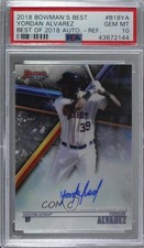 2018 Bowman's Best of Refractor Yordan Alvarez #B18-YA PSA 10 GEM MT Auto 1q7