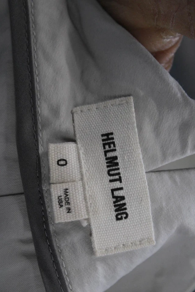 Helmut Lang Womens Pleated Front High Rise Zip Up Shorts Gray Size 0 - Image 4 of 4