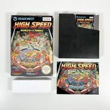 Thumbnail of ebay&reg; auction 376663703576 | Nintendo NES HIGH SPEED PINBALL Spiel & Anleitung - OVP