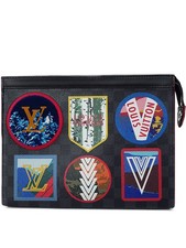 Louis Vuitton Damier Graphite Black Pochette Voyage Clutch Bag