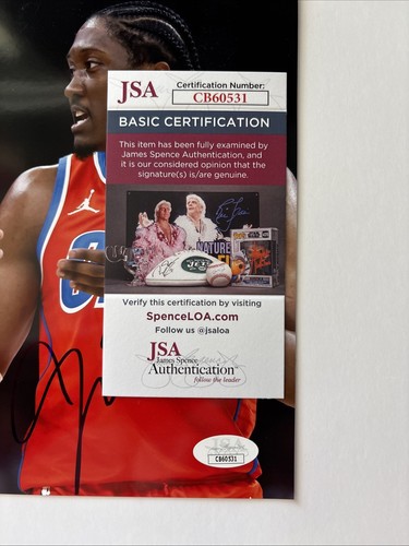 Shai Gilgeous-Alexander & Jalen Williams Dual Autographed 8x10 Thunder JSA CB009 - Picture 2 of 4