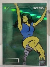 2024 Upper Deck Marvel Allegiance Secret Wars - She-Hulk Green Racer 5/5 - OMEGA