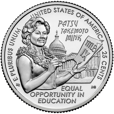 2024 D Patsy Takemoto Mink Am Women Quarter.  Uncirculated From US Mint roll.