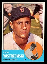 1963 Topps #115 CARL YASTRZEMSKI Red Sox  EX+/NM-  CENTERED!!!!