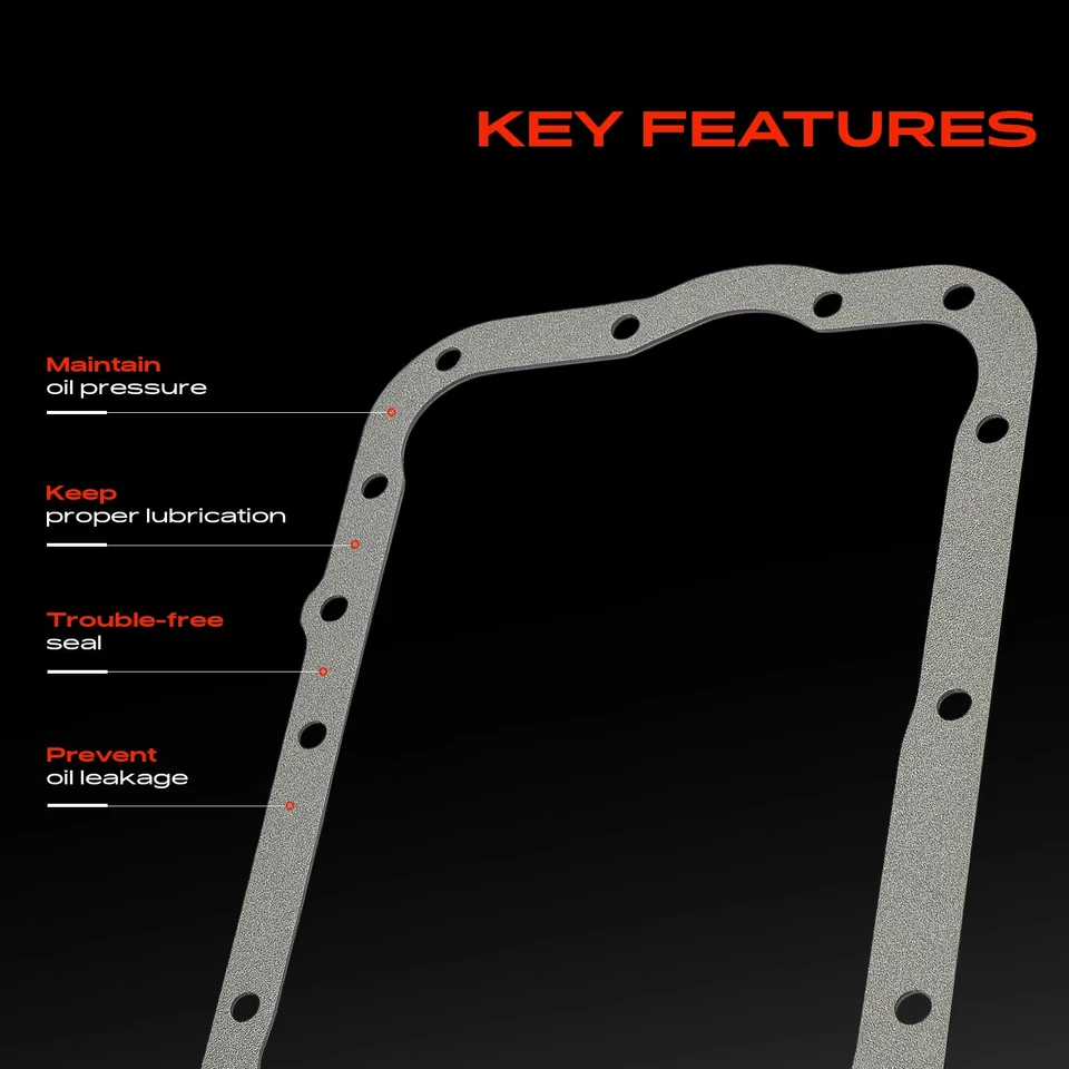 Junta inferior del cárter de aceite del motor para Ford Probe Mazda MX-6 1993-1997 Protege L4 2,0 L Foto 4 de 4