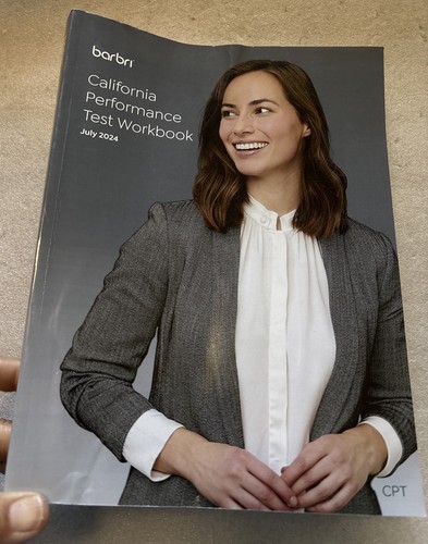 JULY 2024 Barbri Bar Exam Review CALIFORNIA Performance Test Workbook Underlined