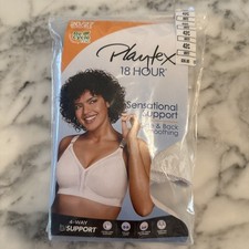 Playtex 18 HR Support Lace Cups 20/27 Bra White Size 42C NEW