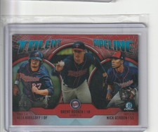 2019 Bowman Chrome RED Talent Pipeline Twins (Gordon, Rooker, Kirilloff) 5/5