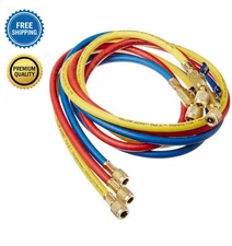 Yellow Jacket 29986 Plus II 14 Hose with Compact Ball Valve, 72 (Pack of 3)